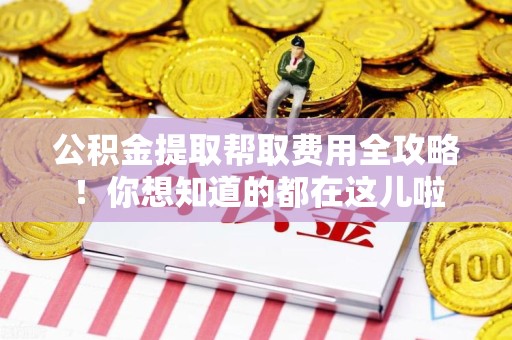 郎溪公积金提取帮取费用全攻略!你想知道的都在这儿啦 郎溪公积金提取帮取费用全攻略!你想知道的都在这儿啦
