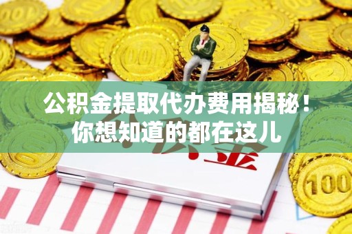 郎溪公积金提取代办费用揭秘！你想知道的都在这儿
